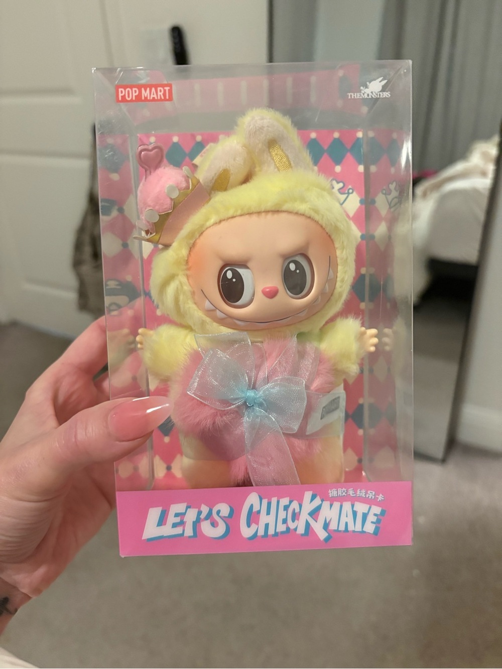 POP MART Let's Checkmate Labubu - Yellow & Pink